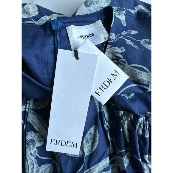 ERDEM Tiered floral-print cotton-poplin mini dress - Picture 10 of 11